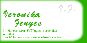 veronika fenyes business card